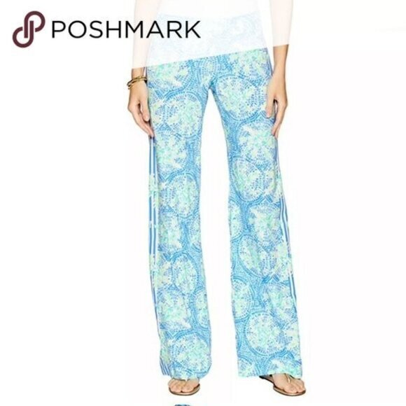 Lilly Pulitzer Palazzo Pants Women’s XS Tropic Like It’s Hot Blue Bal Harbour - Picture 17 of 17